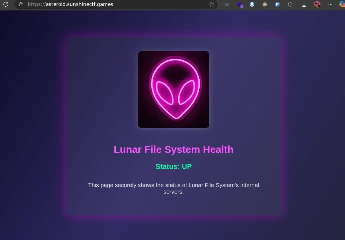 Homepage of the CMS