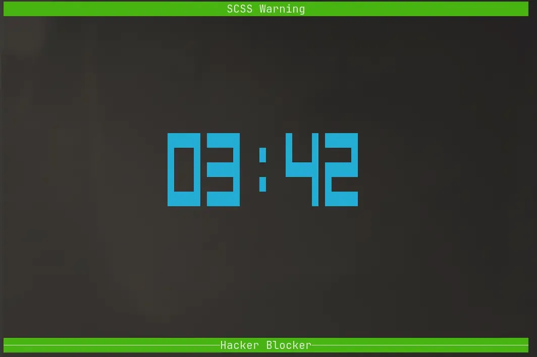 Tmux clock saying 03:43